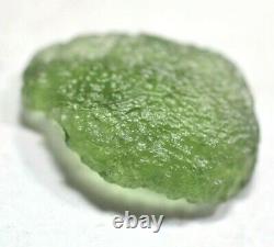 VERY RARE GENUINE PIECE of NATURAL MOLDAVITE 1.77 gm 2.1 x 1.4 cms TEKTITE #23