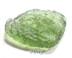 VERY RARE GENUINE PIECE of NATURAL MOLDAVITE 1.77 gm 2.1 x 1.4 cms TEKTITE #23