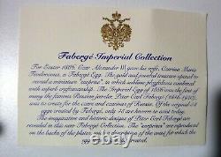 VINTAGE Faberge CZARINA 4 Piece Vodka Set Decanter 3 Glass Imperial Collection