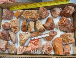 Vanadinite crystal minerals specimens 26 Pieces