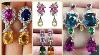 Very Beautiful Party Wear Crystal Diamond Stone Work Earrings Collection