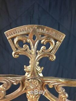 Vintage Antique Ornate Brass and Crystal Scales Balance Conversation Piece 2