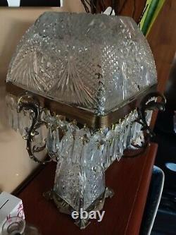 Vintage Crystal Lamp Dome 2 Piece