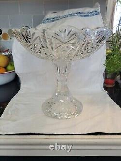 Vintage Crystal Two Piece Compote