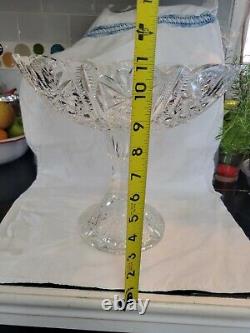 Vintage Crystal Two Piece Compote