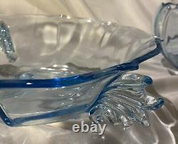 Vintage Fostoria Baroque Glass Azure Blue Huge Collection! 25 Rare Pieces