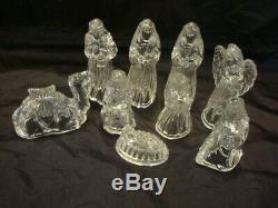 Vintage Princess House Germany Lead Crystal 9 Piece NATIVITY SET WithBoxes