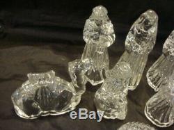 Vintage Princess House Germany Lead Crystal 9 Piece NATIVITY SET WithBoxes