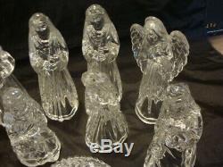 Vintage Princess House Germany Lead Crystal 9 Piece NATIVITY SET WithBoxes