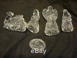 Vintage Princess House Germany Lead Crystal 9 Piece NATIVITY SET WithBoxes