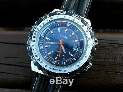 Vintage Rare MATY World Time Men's Quartz Wrist Watch Collectible Piece France