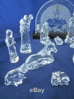 WATERFORD CRYSTAL Nativity 14 Piece Set EXCELLENT