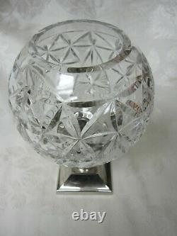 WATERFORD Crystal Times Square Star of Hope 2000 Hurricane 2 Piece lamp Box