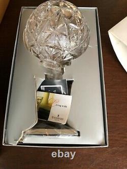 WATERFORD crystal Times Square Star of Hope 2000 hurricane 2 piece lamp candle