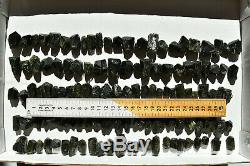 WHOLESALE Dark Green Epidote Crystals from Peru 120 pieces 1 kg # 4077