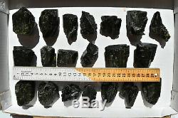 WHOLESALE Dark Green Epidote Crystals from Peru 20 pieces 2.4 kg # 4190