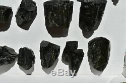 WHOLESALE Dark Green Epidote Crystals from Peru 20 pieces 2.4 kg # 4190