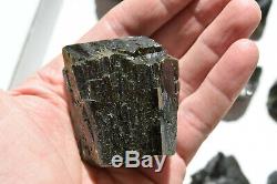 WHOLESALE Dark Green Epidote Crystals from Peru 20 pieces 2.4 kg # 4190