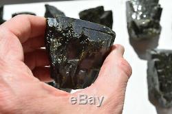 WHOLESALE Dark Green Epidote Crystals from Peru 20 pieces 2.4 kg # 4190