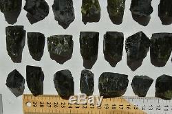 WHOLESALE Dark Green Epidote Crystals from Peru 44 pieces 1.6 kg # 4018