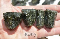 WHOLESALE Dark Green Epidote Crystals from Peru 44 pieces 1.6 kg # 4018