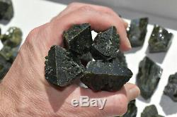 WHOLESALE Dark Green Epidote Crystals from Peru 44 pieces 1.6 kg # 4018