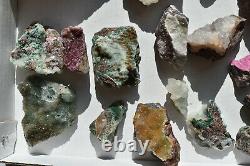 WHOLESALE Druzy Quartz over Mixed Minerals from Congo 3 kg 24 pieces # 4307