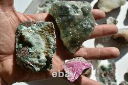 WHOLESALE Druzy Quartz over Mixed Minerals from Congo 3 kg 24 pieces # 4307