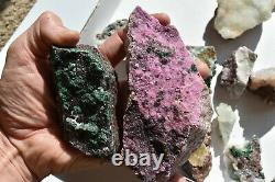 WHOLESALE Druzy Quartz over Mixed Minerals from Congo 3 kg 24 pieces # 4307