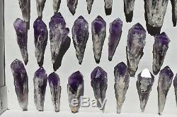 WHOLESALE Laser Amethyst Crystals from Bahia, Brazil 36 pieces 1 kg # 4044
