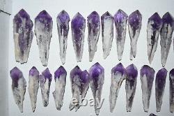 WHOLESALE Laser Amethyst Crystals from Bahia, Brazil 39 pieces 1 kg # 4879