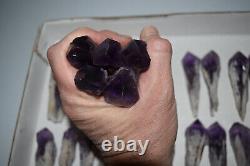 WHOLESALE Laser Amethyst Crystals from Bahia, Brazil 39 pieces 1 kg # 4879