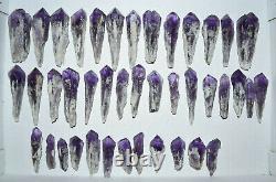 WHOLESALE Laser Amethyst Crystals from Bahia, Brazil 41 pieces 1 kg # 4882