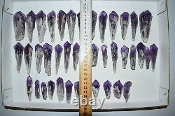 WHOLESALE Laser Amethyst Crystals from Bahia, Brazil 41 pieces 1 kg # 4882