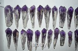 WHOLESALE Laser Amethyst Crystals from Bahia, Brazil 41 pieces 1 kg # 4882