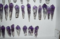 WHOLESALE Laser Amethyst Crystals from Bahia, Brazil 41 pieces 1 kg # 4882