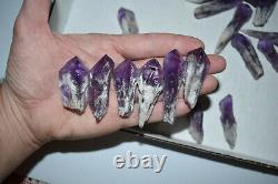 WHOLESALE Laser Amethyst Crystals from Bahia, Brazil 41 pieces 1 kg # 4882