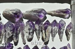 WHOLESALE Laser Amethyst Crystals from Bahia, Brazil 49 pieces 1 kg # 4400