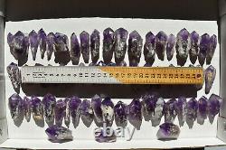 WHOLESALE Laser Amethyst Crystals from Bahia, Brazil 60 pieces 1 kg # 4082