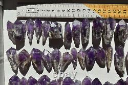 WHOLESALE Laser Amethyst Crystals from Bahia, Brazil 60 pieces 1 kg # 4082