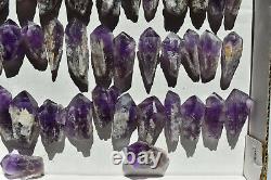 WHOLESALE Laser Amethyst Crystals from Bahia, Brazil 60 pieces 1 kg # 4082