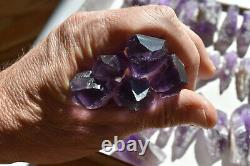 WHOLESALE Laser Amethyst Crystals from Bahia, Brazil 60 pieces 1 kg # 4082