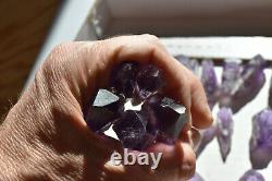 WHOLESALE Laser Amethyst Crystals from Bahia, Brazil 60 pieces 1 kg # 4082