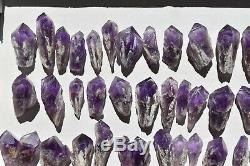 WHOLESALE Laser Amethyst Crystals from Bahia, Brazil 65 pieces 1 kg # 4050