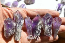 WHOLESALE Laser Amethyst Crystals from Bahia, Brazil 65 pieces 1 kg # 4050