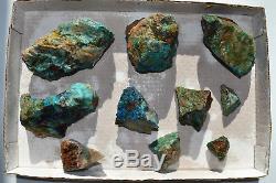 WHOLESALE Shattuckite etc. In Quartz Rough from Namibia 10 pieces 2.4 kg # 6142