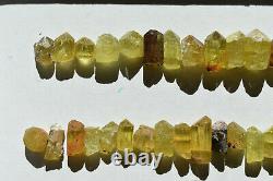 WHOLESALE Yellow Apatite Crystals from Mexico 114 pieces 450 grams # 4317