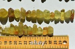 WHOLESALE Yellow Apatite Crystals from Mexico 114 pieces 450 grams # 4317