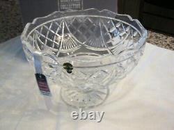 Water Ford Crystal Center Piece Crystal Bowl New, NOS, Heritage Collection