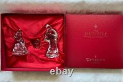 Waterford Contemporary Nativity 3 Piece Crystal Set, New in box & Sleeve IRELAND
